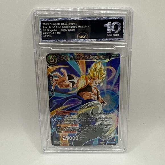 SS Gogeta Birth of the Strongest Warrior Foil Dragon Ball Super Tcg Graded 10 - Picture 1 of 2